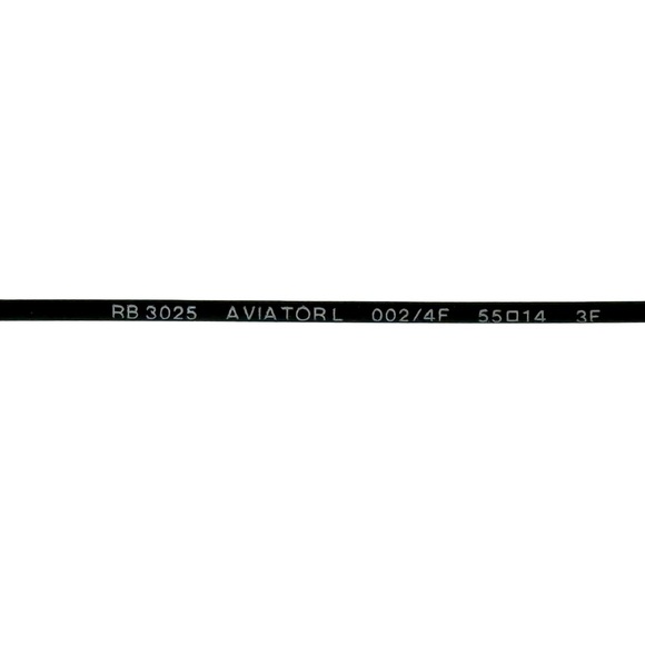 RAY-BAN AVIATOR SUNGLASSES IN BLACK METALLIC FRAME - Picture 5 of 7